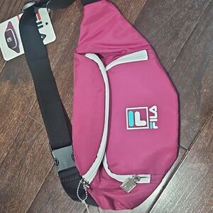 Fila Magenta and White Waist Bag Fanny Pack